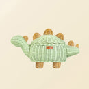 Dinosaur Rattan Storage Basket Mint Green - Medium