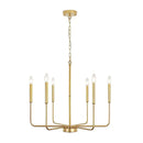 Distressed silver iron candle chandelier dining room
