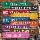 Distressed Street Sign Metal Sign