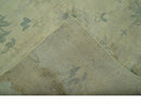Distressed Traditional Design Blue And Beige Hand Knotted 8x10 Wool Area Rug