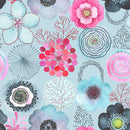 Fashionable Flowers and Berries Wallpaper Tasteful High-Quality