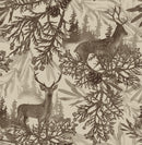 Deer on Grey Wallpaper