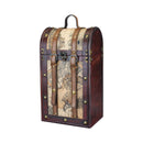 Two Bottle Old World Wooden Wine Box