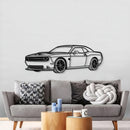 2019 Challenger SRT Perspective Metal Car Wall Art - MT1261