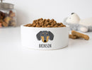 Dachshund Face Dog Bowl