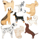 Dogs and Paws wall decals - Fabric Nursery Wall Art Decals
