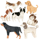 Dogs and Paws wall decals - Fabric Nursery Wall Art Decals