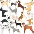 Dogs and Paws wall decals - Fabric Nursery Wall Art Decals