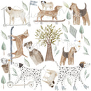Dogs decals - Fabric Nursery Wall Art Decals