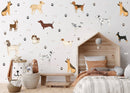 All Breed Dogs wall decals - Fabric Nursery Wall Art Decals