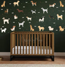 Cute Little Dogs decals - Fabric Nursery Wall Art Decals