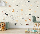 Dogs wall decals - Fabric Nursery Wall Art Decals
