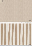 Dolce Stripe Wallpaper, off-white and tan