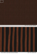 Dolce Stripe Wallpaper, black and chocolate brown