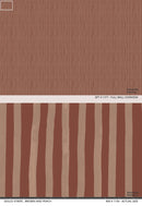 Dolce Stripe Wallpaper, brown and peach