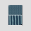 Dolce Stripe Wallpaper, navy and light blue