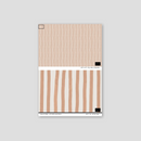 Dolce Stripe Wallpaper, off-white and peach