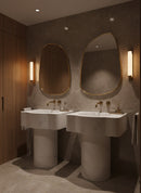Antique Brass Asymmetrical Mirror - Irregular Brass Wall Mirror