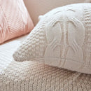 Double cable knit cushion cover set living room pillow case