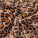 Double layer leopard print coral fleece blanket bedroom bedspread