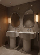 Asymmetrical Silver Brass Wall Mirrors