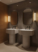 Black Framed Mirror - Rectangular Brass Wall Mirror