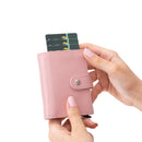 Douglas Genuine Leather Pop-Up Wallet with AirTag Slot - RFID Blocking Cardholder