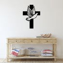 Dove Cross - Metal Wall Art