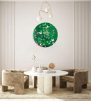 Doves and Flowers Printed Mirror Acrylic Circles
