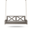Amish Casual Malvern Porch Swing Bed, 6 Ft Grey