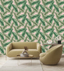 Green Palm Leaves Wallpaper