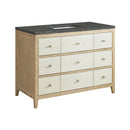 James Martin Celeste 48" Single Bathroom Vanity, Sunwashed Oak with Embossed Shagreen Drawer Fronts
