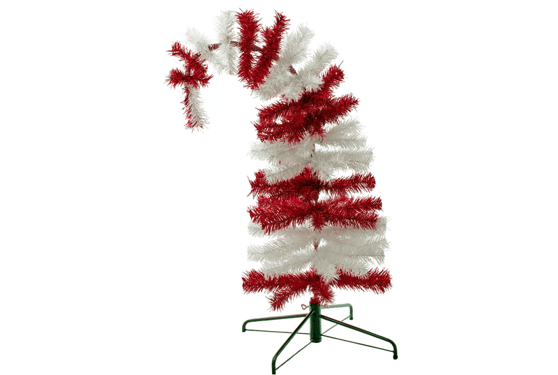 Dr. Seuss Red & White Tinsel Christmas Tree