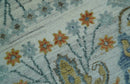 Dragon Custom Made Traditional Design Gray And Ivory Hand Knotted Wool Rug