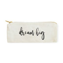 Dream Big Cotton Canvas Pencil Case and Travel Pouch