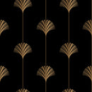 Dark Wallpaper with Gold Pattern