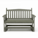 SimplyPoly Amish Made Mission Recycled Plastic Porch Glider