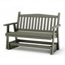 SimplyPoly Amish Made Mission Recycled Plastic Porch Glider