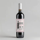 Drink A Glass Promoted to Auntie Wine Label