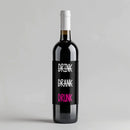 Drunk Wine Label