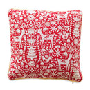 Set of 2 White Deer in the Woods Christmas Throw Cushion Pillow Covers