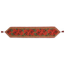 Poinsettia Flowers Christmas Tablecloth Holiday Runner 75 Inches