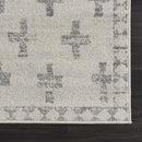Tigris Swiss Cross Ivory&Gray Area Rug - Clearance