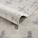 Tigris Swiss Cross Ivory&Gray Area Rug - Clearance
