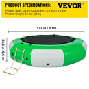 10FT Inflatable Water Trampoline with Ladder – Round Water Bouncer