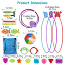 24PCS Kids Diving Pool Toys Set – Rings, Torpedoes, Volleyball