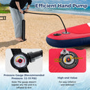 Inflatable Paddle Board with Removable Fin and Backpack