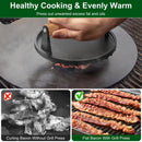 2-Piece Cast Iron Grill Press Set – Round & Rectangular Meat Smasher