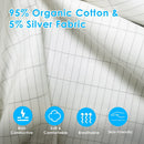 Organic Cotton Grounding Sheet – Queen & King with 15FT Cord for Sleep & Wellness
