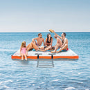 10x8FT Inflatable Floating Dock Platform – Non-Slip Water Raft